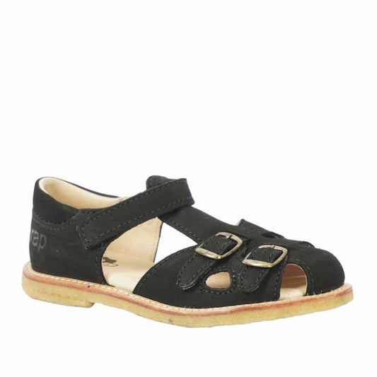 Arauto RAP Klassisk sommer sandal - Nubuck Sort (Bred)