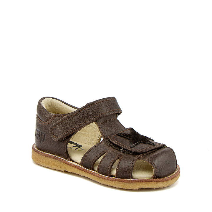 faldt korrekt rester Arauto RAP Sandal med stjerne - Mørk Brun (Smal) – Tjubang sko