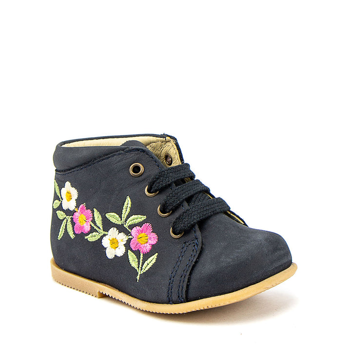 Arauto RAP med blomster- Nubuck Navy – Tjubang sko
