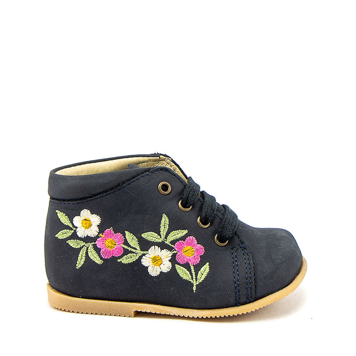 Arauto RAP med blomster- Nubuck Navy – Tjubang sko